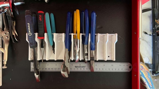 Multi-Slot Pliers Holder for Workbench or Wall