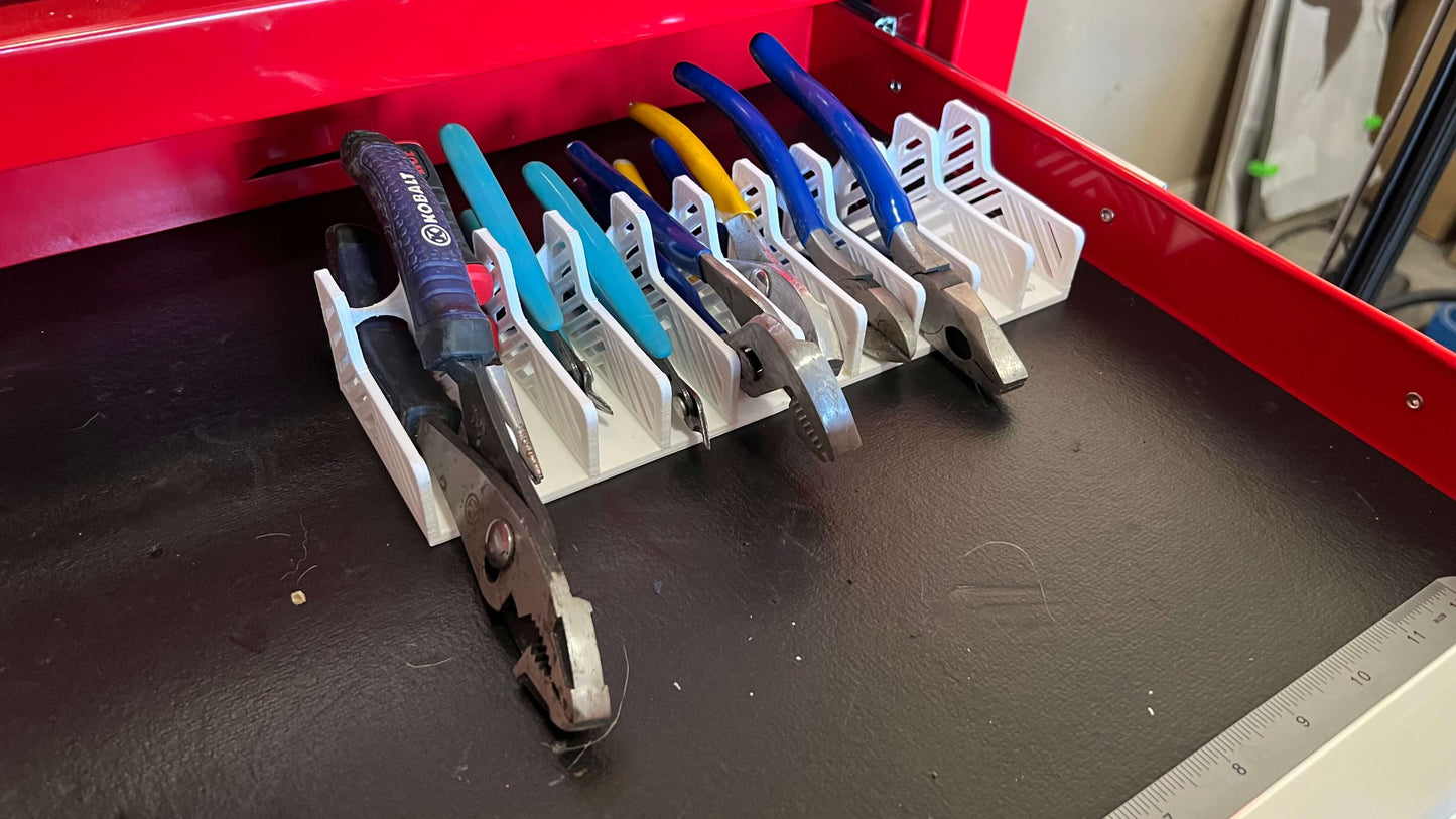 Multi-Slot Pliers Holder for Workbench or Wall