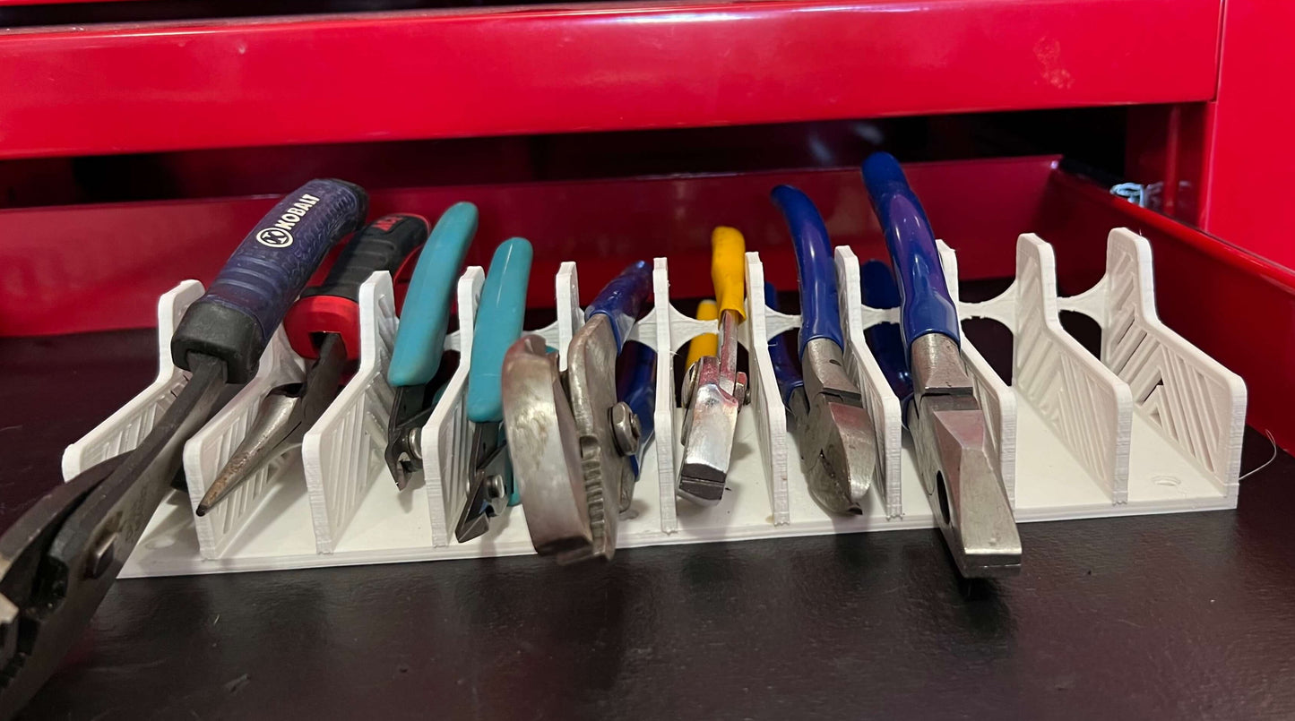 Multi-Slot Pliers Holder for Workbench or Wall