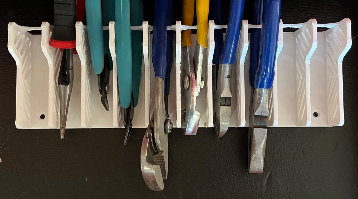 Multi-Slot Pliers Holder for Workbench or Wall