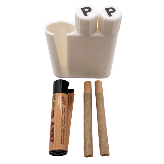 Puff Pod - Joint & BIC/CLIPPER Holder - Water and Smell Proof Case