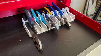 Multi-Slot Pliers Holder for Workbench or Wall