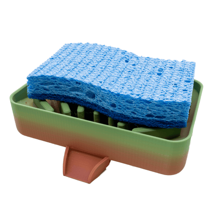 Soap or Sponge Holder With Sink Drain
