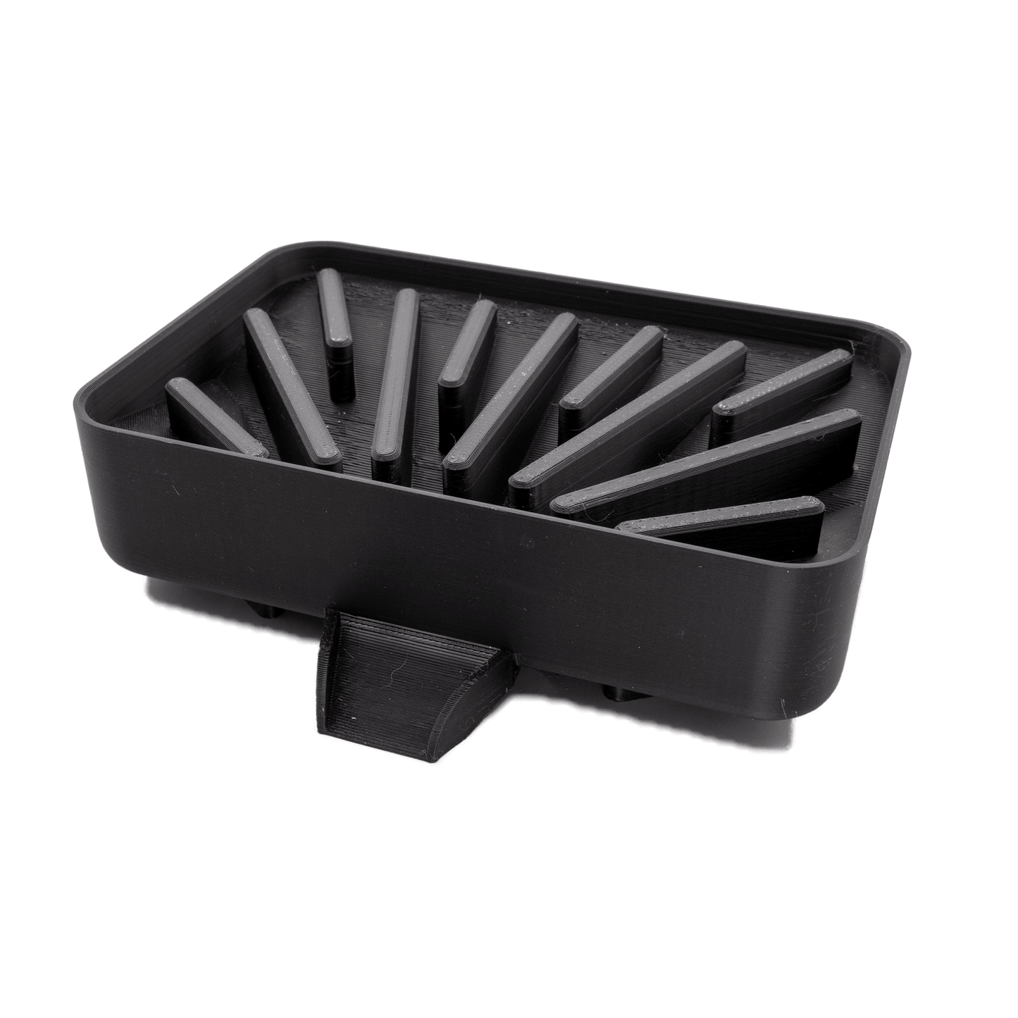 sponge soap holder with drain into sink