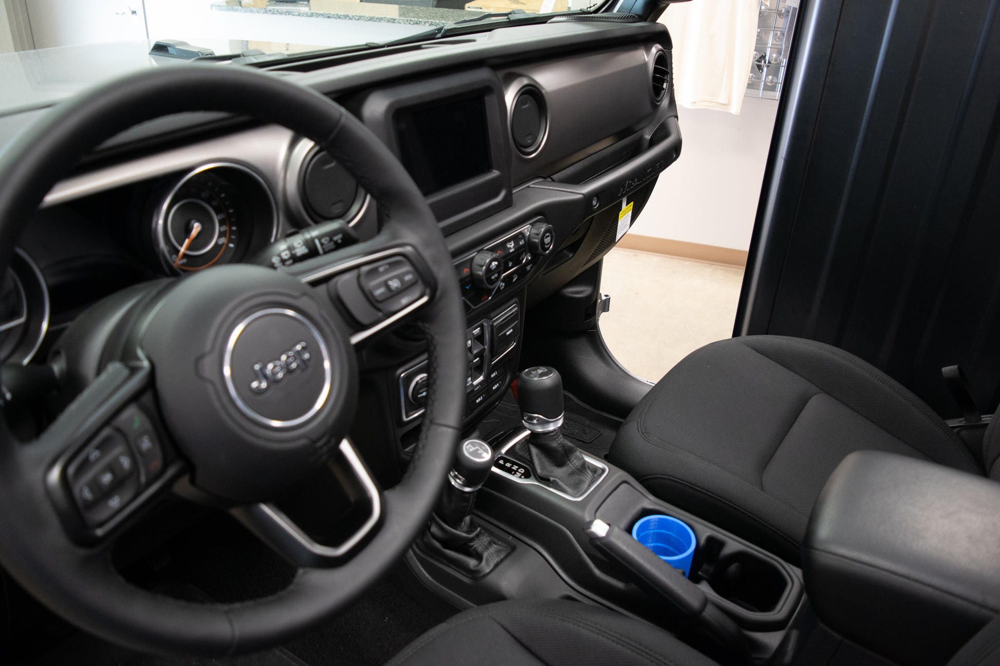 Blue Skinny Can Holder in Jeep never spill again red bull energy drinks