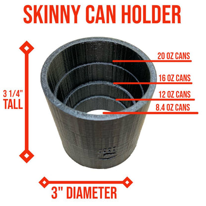 Black Red Bull Skinny Can Holder Prevent all spills